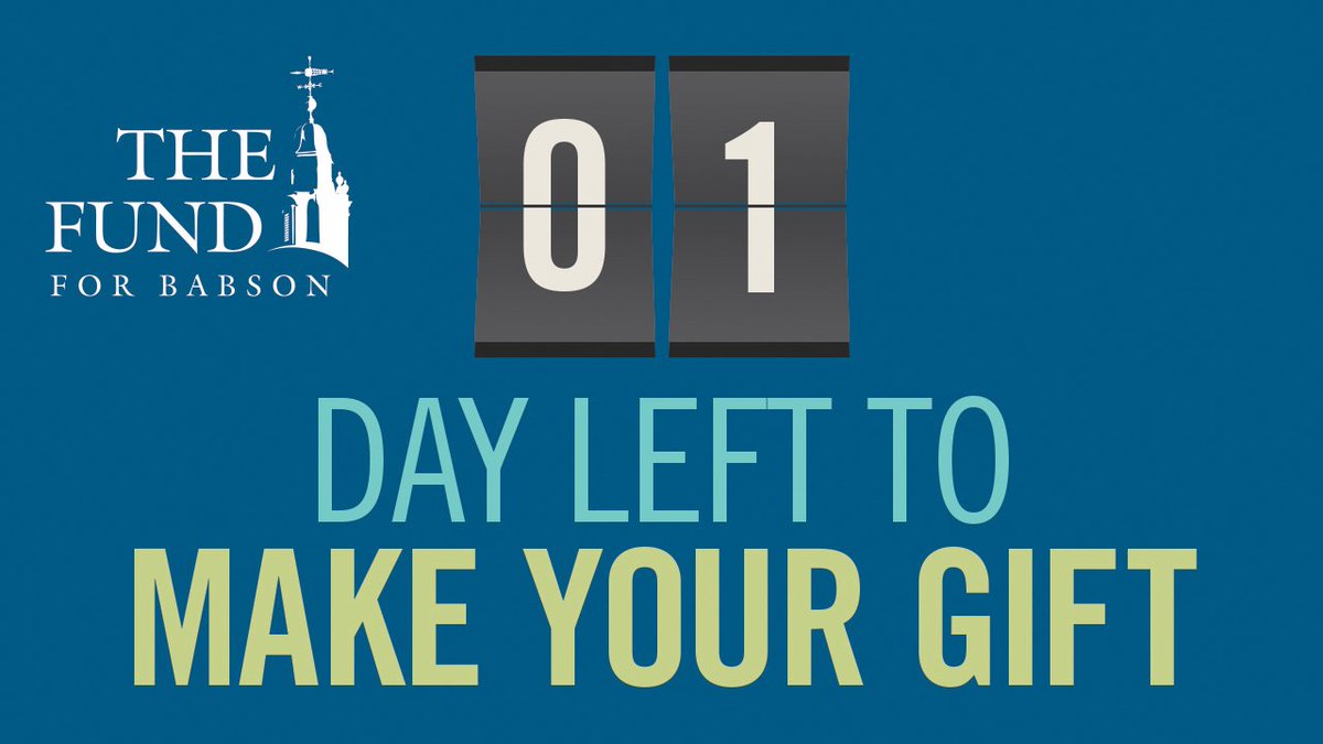 babsonalumni's tweet photo. We need 192 more #Babson alumni gifts to reach 23% participation goal. Can we count on you? https://t.co/Z88byZYcvt https://t.co/kmXpjBimza