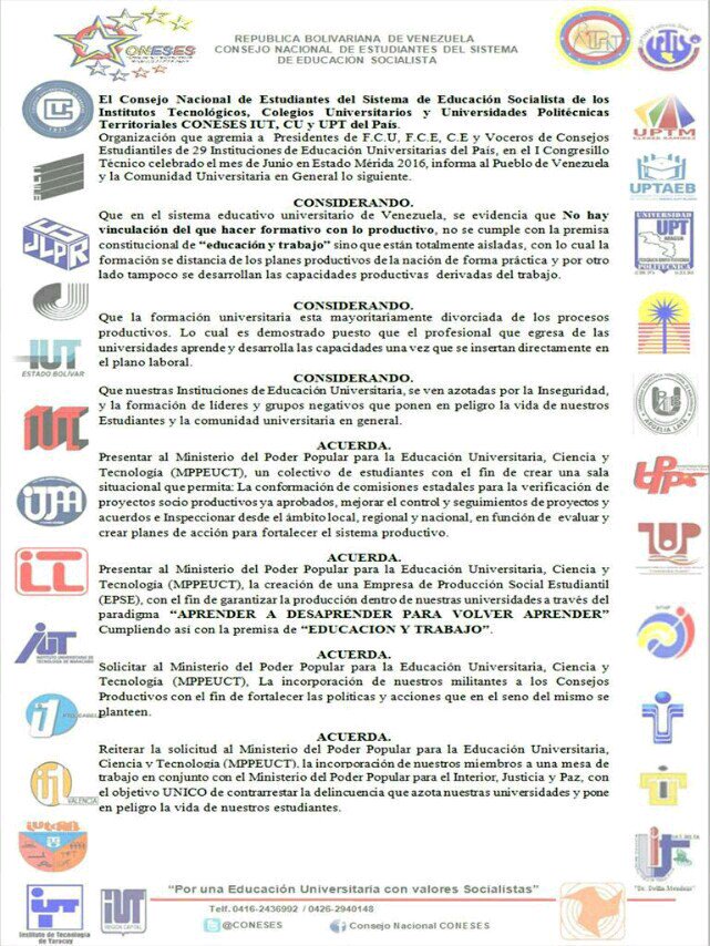 DaveOliveros's tweet photo. #SoyConeses acuerdo del congresillo en #Merida #VanguardiaRevolucionaria @jaarreaza @BettysMunoz @eulaliatabaresr https://t.co/To1FswO9El