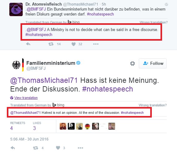 Sargon_of_Akkad's tweet photo. Germany's Ministry of Love has spoken. #Orwell https://t.co/x9vSjGc9Bu