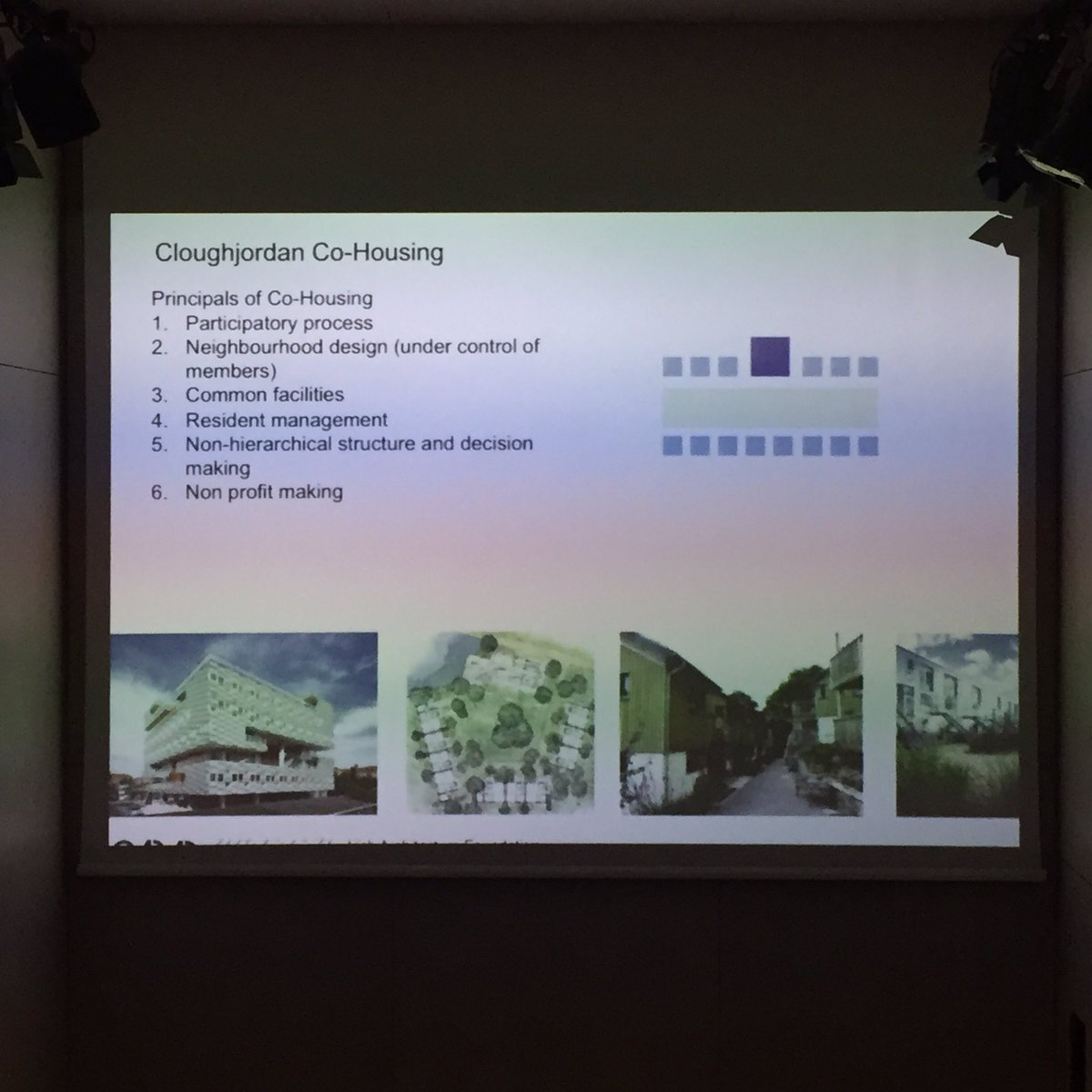 IAFarchitecture's tweet image. Colin McDonnell explains affordable co-housing for Cloughjordan and community land trust #Howtofund