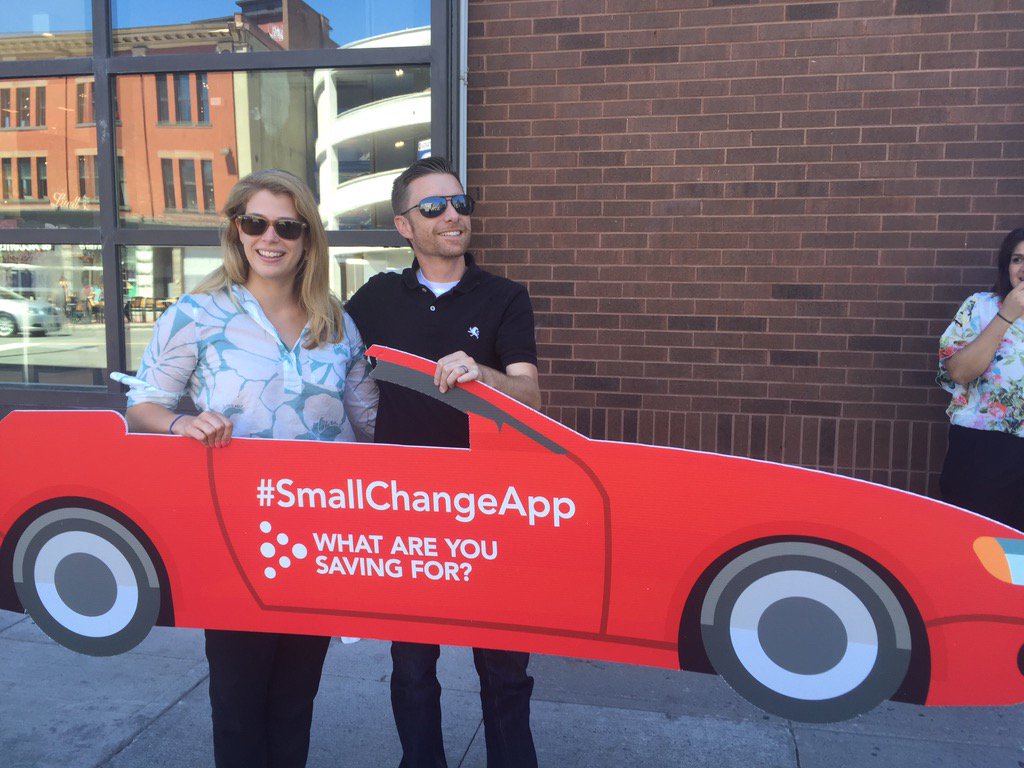 UnitedWayEO's tweet photo. Save for that car you want while helping people in #Ottawa. Download the #smallchangeapp. https://t.co/DsVGPAdJwj