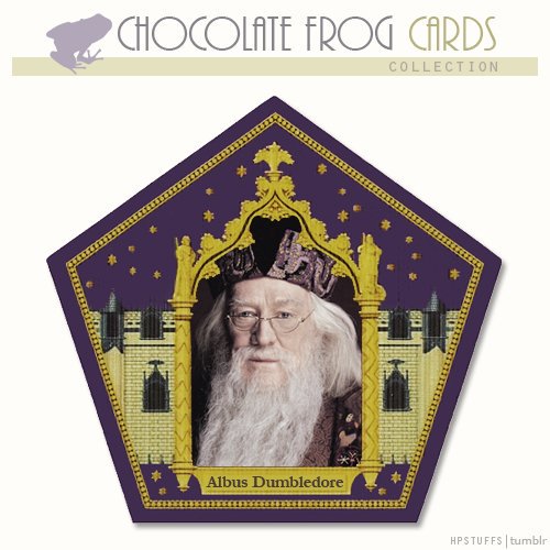 salazar slytherin chocolate frog card