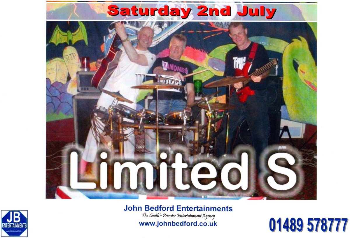 Limited S this Saturday. Playing all the hits, from the 50's, 60's, 70's, 80's, 90's and 00's.