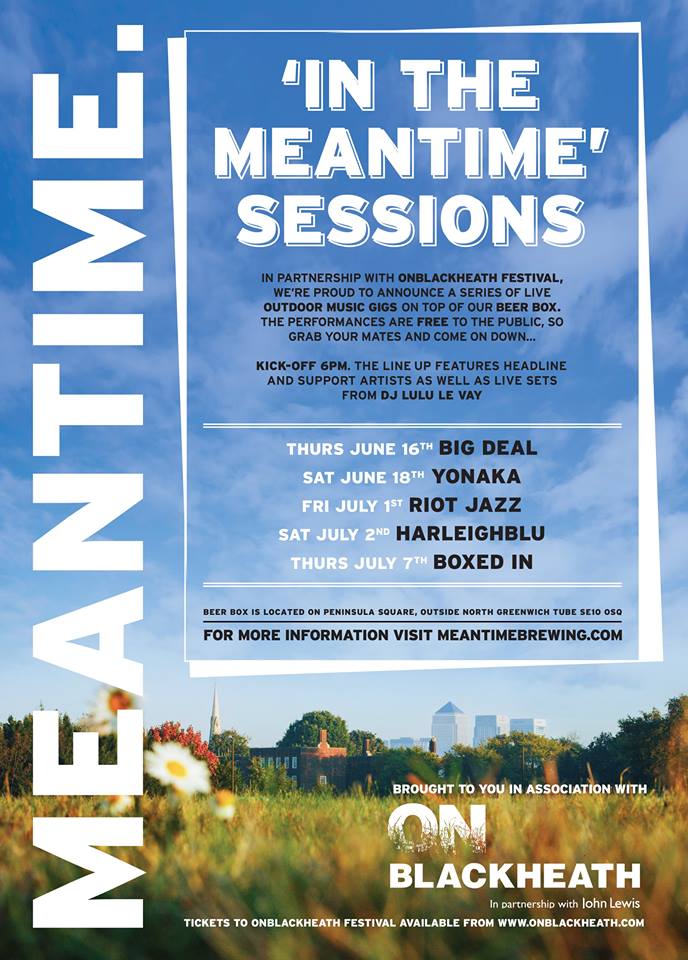 ONBlackheath's tweet photo. There are two #FREE shows at @MeantimeBeerBox this weekend! Catch @riotjazz tomorrow and @Harleighblu on Saturday. https://t.co/yuQD5ODZko