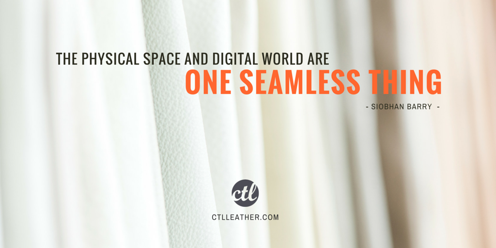 CTLleather's tweet photo. The physical space and digital world are one seamless thing - Siobhan Barry @ICRAVE #HDEXPO2016 HT @hdmag https://t.co/lwzakGrLO9