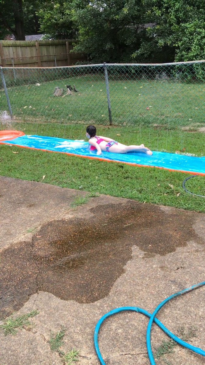 Slip and slide fun with my boogie #harleyrain #myboogie #mommiesboogie
