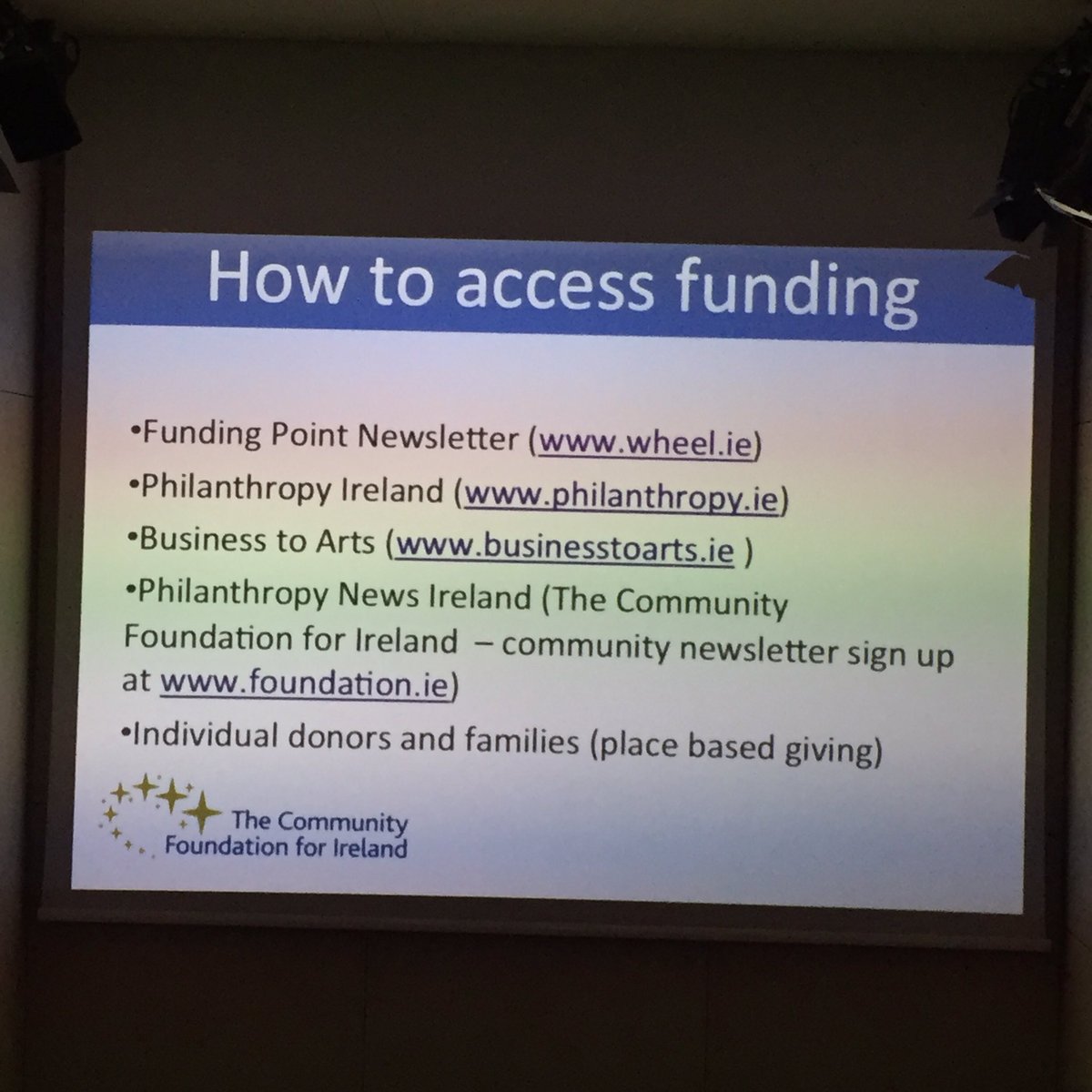 IAFarchitecture's tweet image. Community Foundation of Ireland on how to access philanthropic funding @CommunityFund #Howtofund