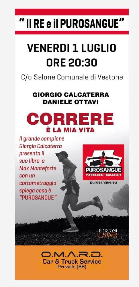 run_gio's tweet photo. Vi ricordo domani la conferenza stampa e presentazione del libro "Correre è la mia vita" Vestone, per la 3 Campanili https://t.co/u14wfuFTdX