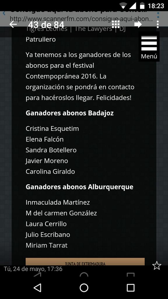 mamen2815's tweet photo. @scannerfm Hola, gané vuestro concurso de cpop y aún no he tenido noticias de la entrada. Es correcto? Gracias! https://t.co/zAQzT2PKDs