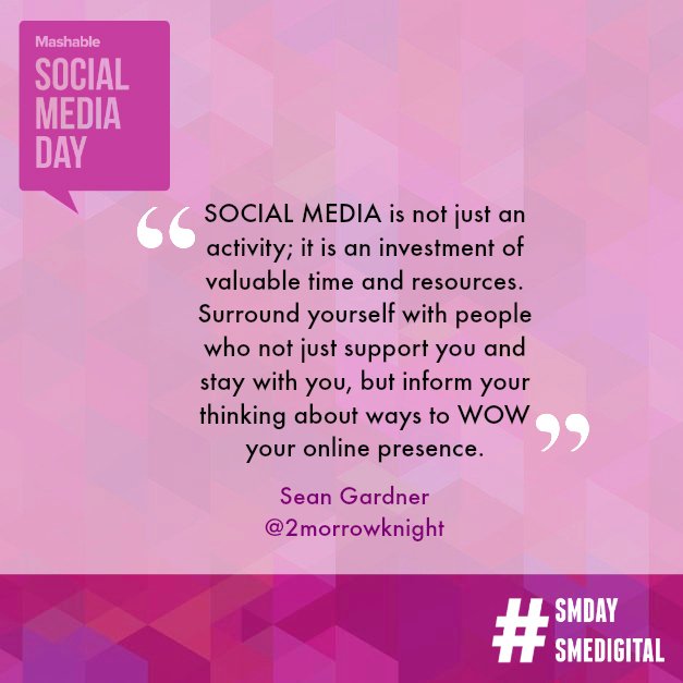 SMEPuertoRico's tweet photo. Quote of the day by Sean Gardner (@2morrowknight) #SMDay #SMDayPR #SMEDigital #SMEQuote https://t.co/SwQLepDRMo