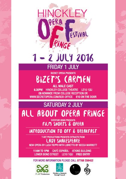 CultureCalling_'s tweet image. In #Hinckley? Love #Opera? @HinckleyOFF launches from 1 - 2 July. Check out the flyer for booking details