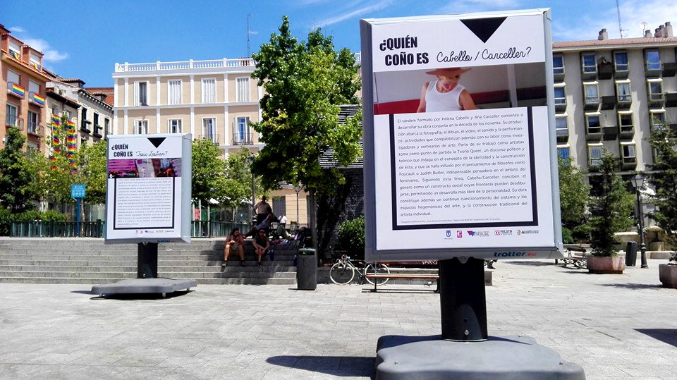 quienconoes's tweet photo. #quiéncoñoes en gran formato en la plaza Pedro Zerolo hasta el domingo!! https://t.co/aT3eLFgW1n