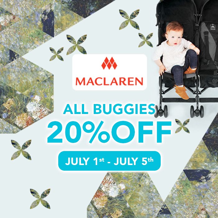 bbbuggy's tweet photo. #summer is the time for #umbrellastrollers! Compact & lightweight, #maclaren is the one to take on the road! #stroll https://t.co/PUurHSu9cm