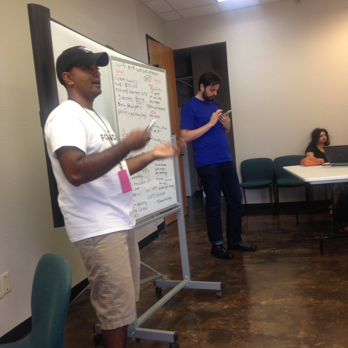 nodDFW's tweet photo. Great to see so many new faces at #SMhacks yesterday @SocialRebootDFW @AliMirza2k @YSPDFW @procuments @N_Clemmons https://t.co/xbBv9nmGZX