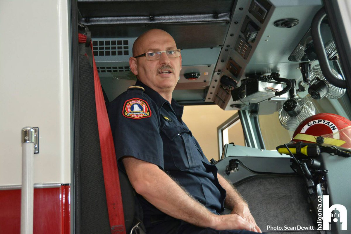 HaliBreaking's tweet photo. Retiring today at Stn 13, Capt S Auton is surrounded by friends &amp; family.  Thank you for your service to Hfx Fire https://t.co/xZTLuNKtAj