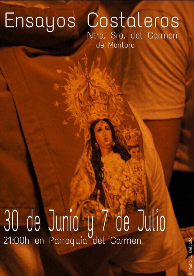 HDAD_CARMENMONT's tweet photo. Hoy 1º Ensayo de Nuestros Hermanos Costaleros a las 21 h. en la Parroquia del Carmen. https://t.co/gpHK2x91cT