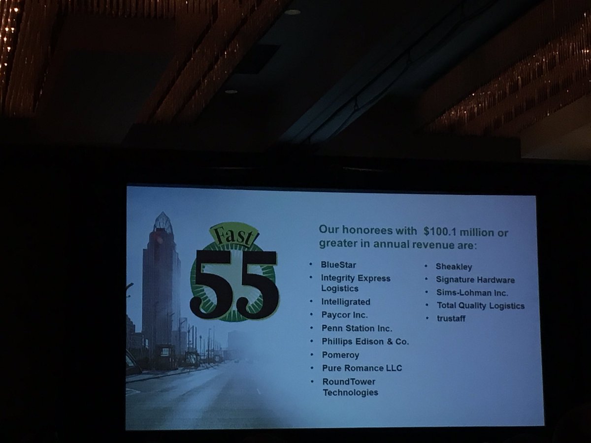 clccicchinelli's tweet photo. Honored to be among the fastest growing companies in Cincinnati. @PureRomance #fast55 https://t.co/0rZd1bbKrh