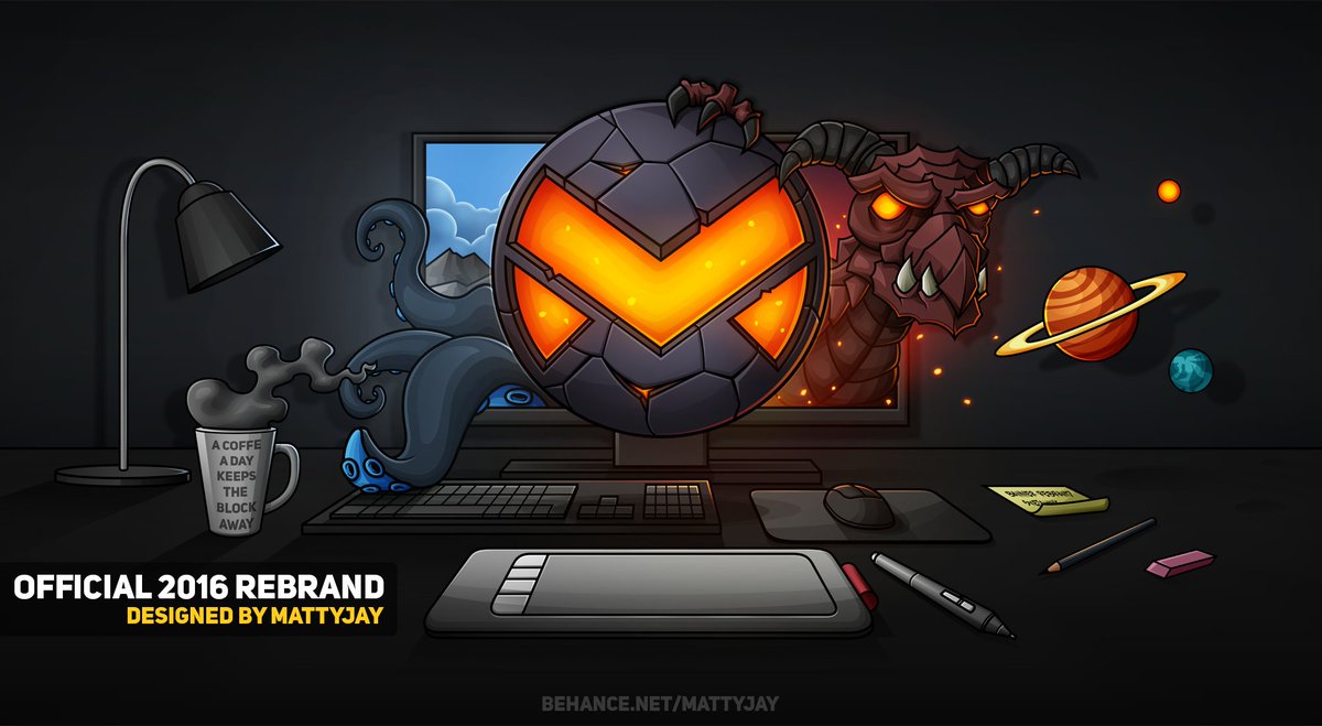 DesignByMatt's tweet image. My official 2016 branding is finally done, 200+ layers and countless of hours went in to this! #art #rebranding