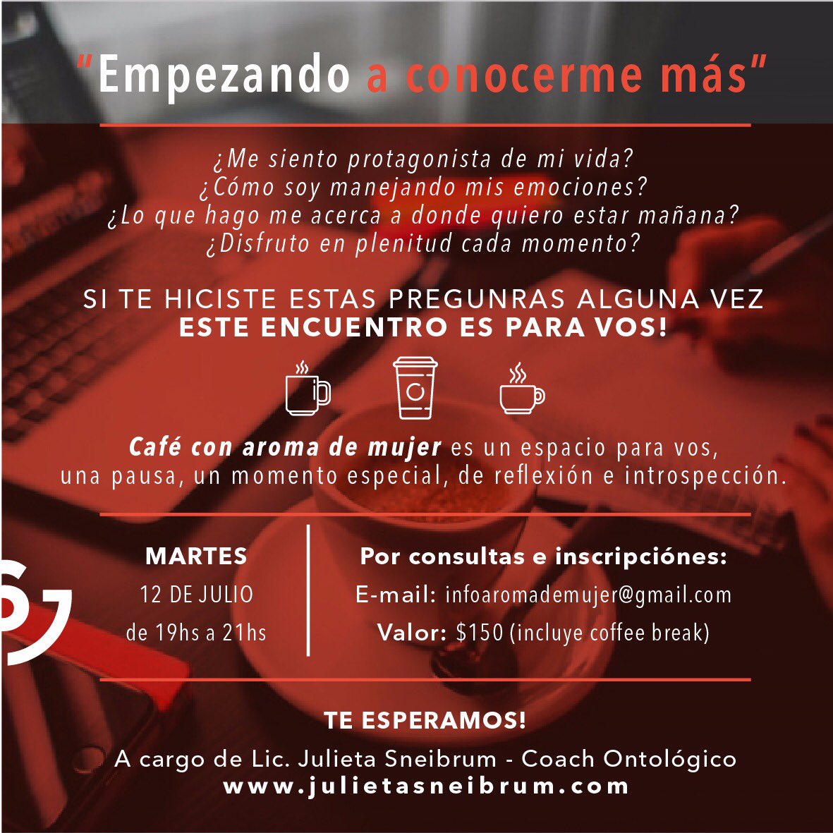 GradosSeis's tweet image. MUY PRONTO /// COMING SOON en #SeisGrados #cowork - CAFE CON AROMA DE MUJER - #InscripcionesAbiertas