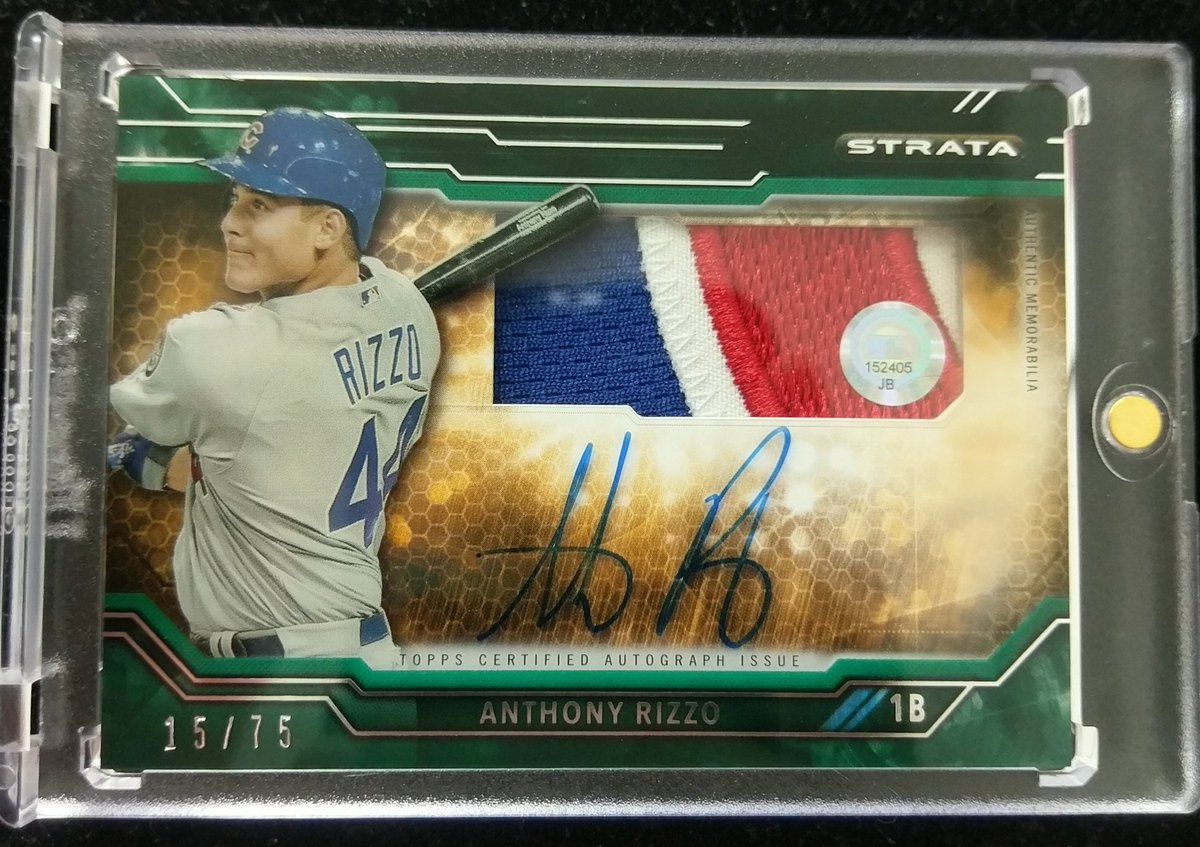 RbiCru7's tweet image. #TRADENIGHT26 pickup 2015 @ARizzo44 @toppscards #strata #logopatch autograph 15/75 @Cubs @UltraProIntl @beckettmedia