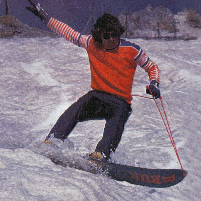 burton first snowboard 1977 Vintage Experimental Prototype Used Burton first cut family