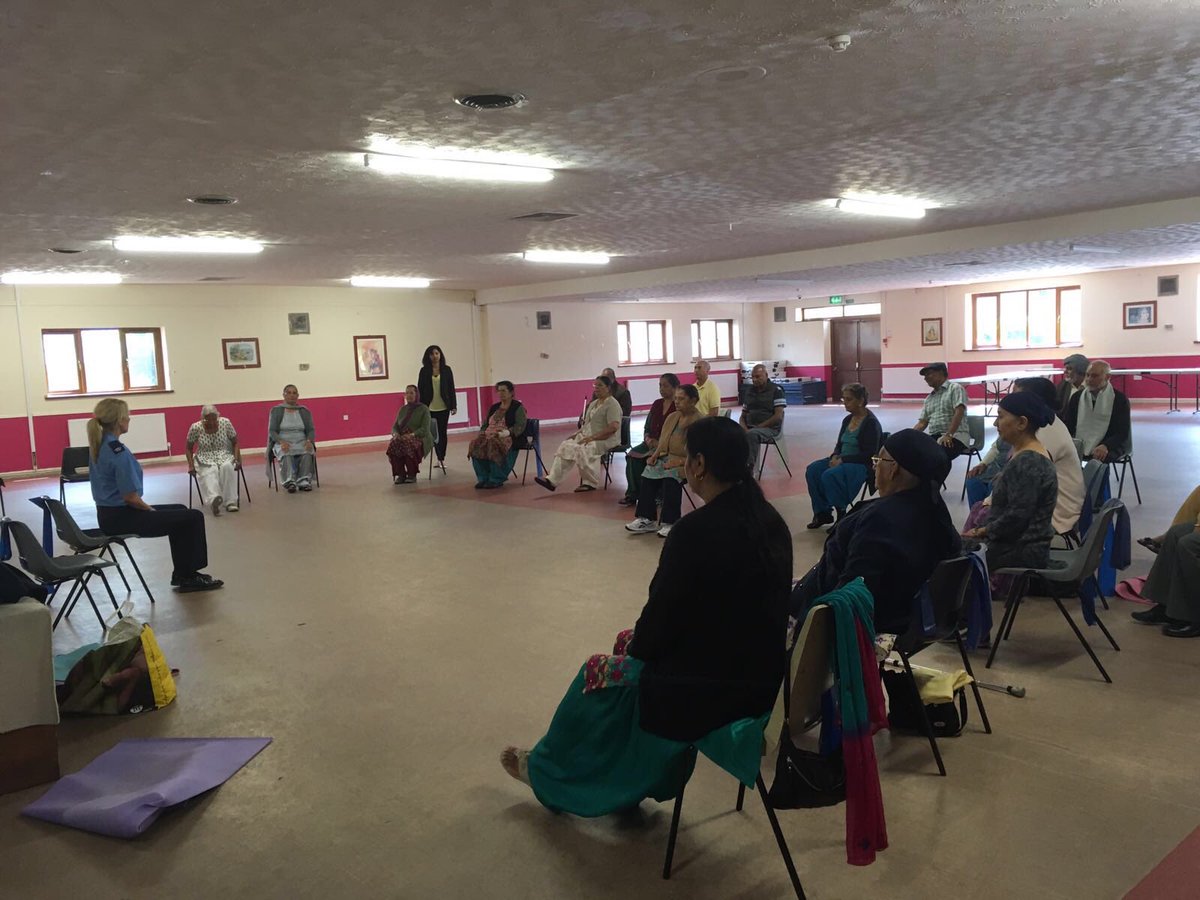 DerbyshireFRS's tweet photo. Great turnout4our chair based exercise class taken by #CSO_kate &hostedBy #CSO_Shareen @ the Indian community centre https://t.co/kKqelX4dun