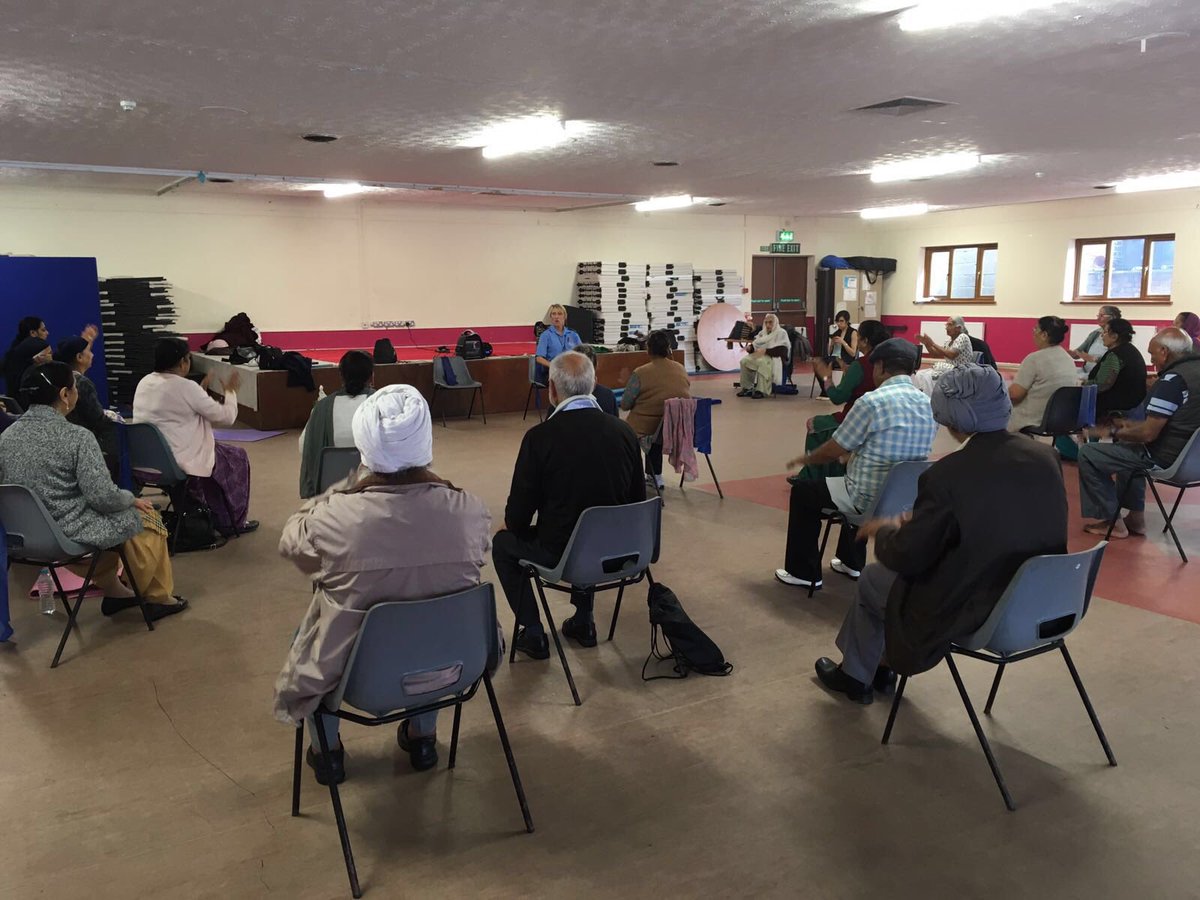 DerbyshireFRS's tweet photo. Great turnout4our chair based exercise class taken by #CSO_kate &hostedBy #CSO_Shareen @ the Indian community centre https://t.co/kKqelX4dun