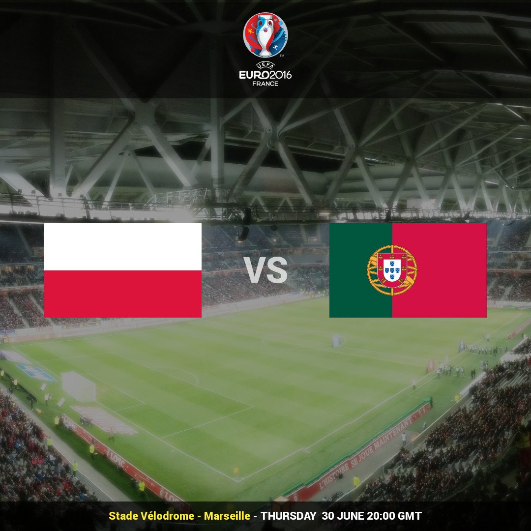 SimBetFootball's tweet photo. EURO 2016 quarter final: Poland VS Portugal - who will win? #EURO2016 #POL #POR #POLPOR #football https://t.co/12b6qMLOBx