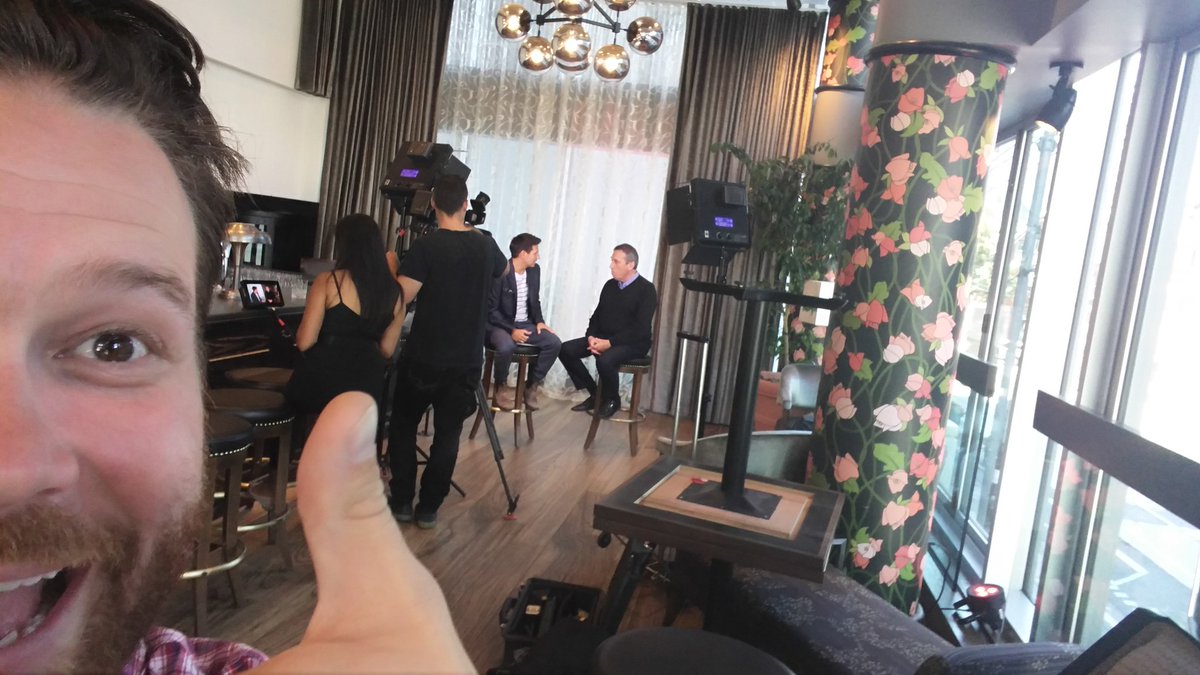 Canada's own #IvanReitman with @RCampanelliETC talking about #Ghostbusters for <a href="/ETCanada/">Ettiene Riche</a>! Stay tuned...