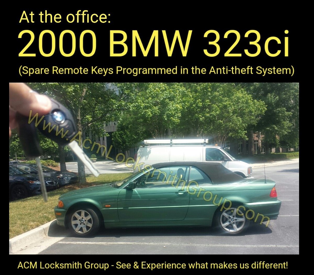 AcmLocksmithGrp's tweet image. 2000 BMW 323ci: Spare keys programmed in the anti-theft system.
Website: AcmLocksmithGroup.com
#BmwProgramming