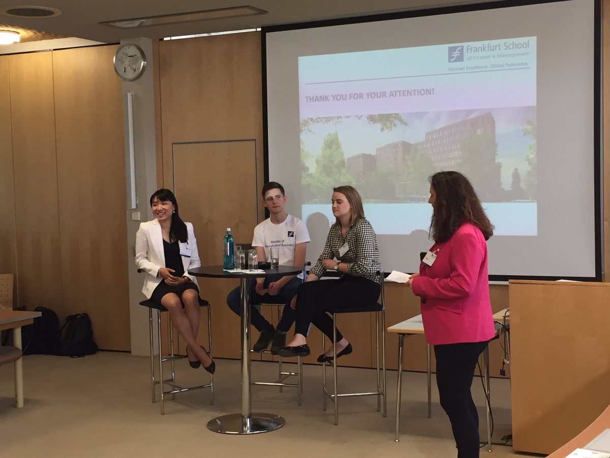 SarahGirsch's tweet photo. Student panel underway at the #FSMasterEvening #FSMoF #FSMIB #FSMiM https://t.co/UX8gikciKe
