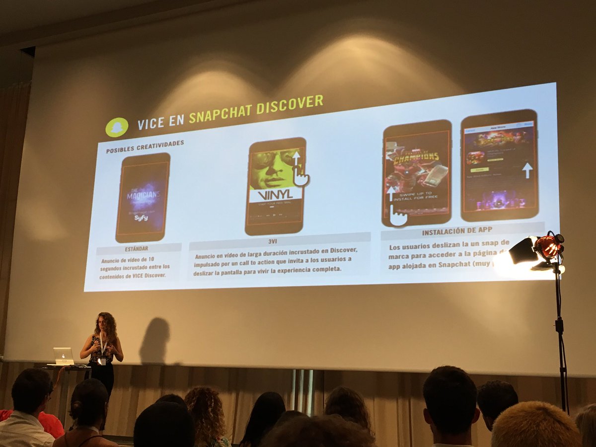 edernatera's tweet photo. This is what @VICE can do for your brand on @Snapchat's Discover #SMDayBCN @noa_cid https://t.co/LmbXPLvhHM