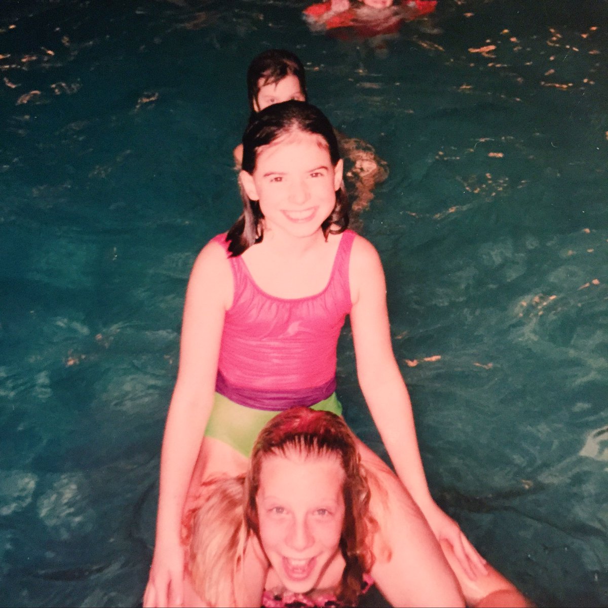 kwfromwi's tweet photo. swim party chicken fights #tbt https://t.co/Zo1ix81oj8