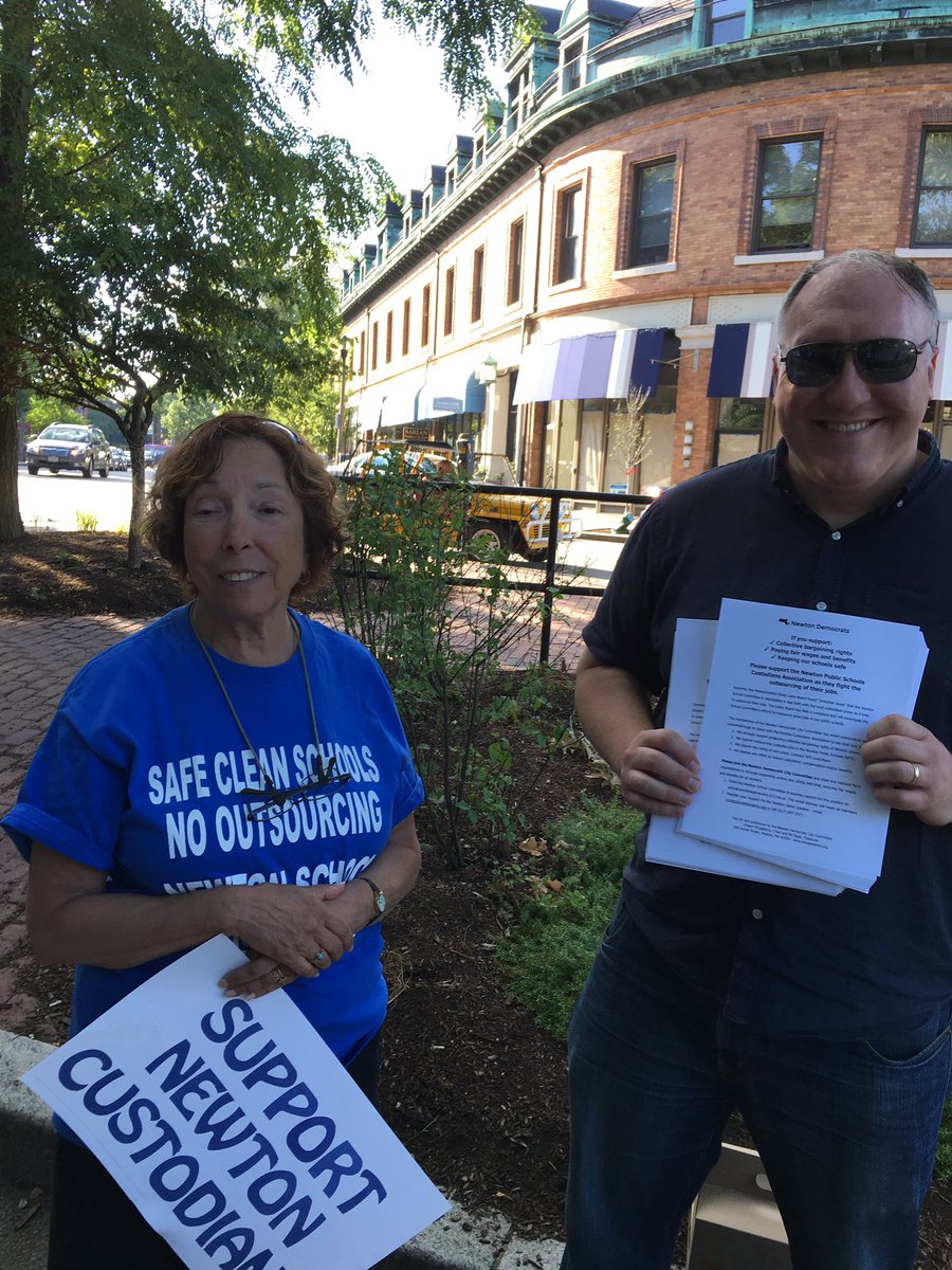 ProgressiveNewt's tweet image. #NoOutsourcing  Support #NewtonSchoolCustodians