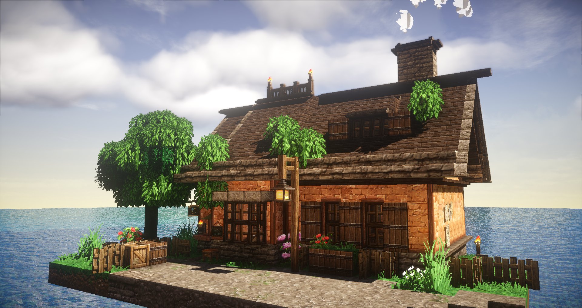 Kuroes Ship4 Minecraft建築コミュ Minecraft Rtで私を有名にして下さい 出窓を作ってからだらだら作ってしまった 下手ですが ジブリの家を想像して建築しました 屋根は三角屋根に草生やしちゃった W T Co Wlctdxw1hv Twitter