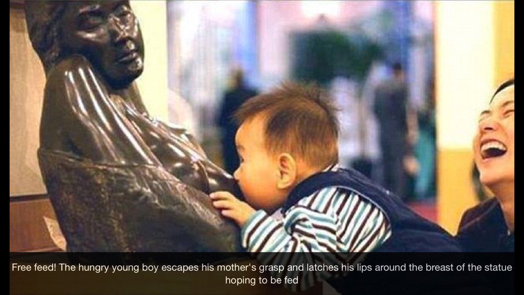 BMS_Billy's tweet photo. Baby latches onto wrong boob! #BMS #Billllllay https://t.co/zgOBEdZ96u https://t.co/v6U8A2qqSU
