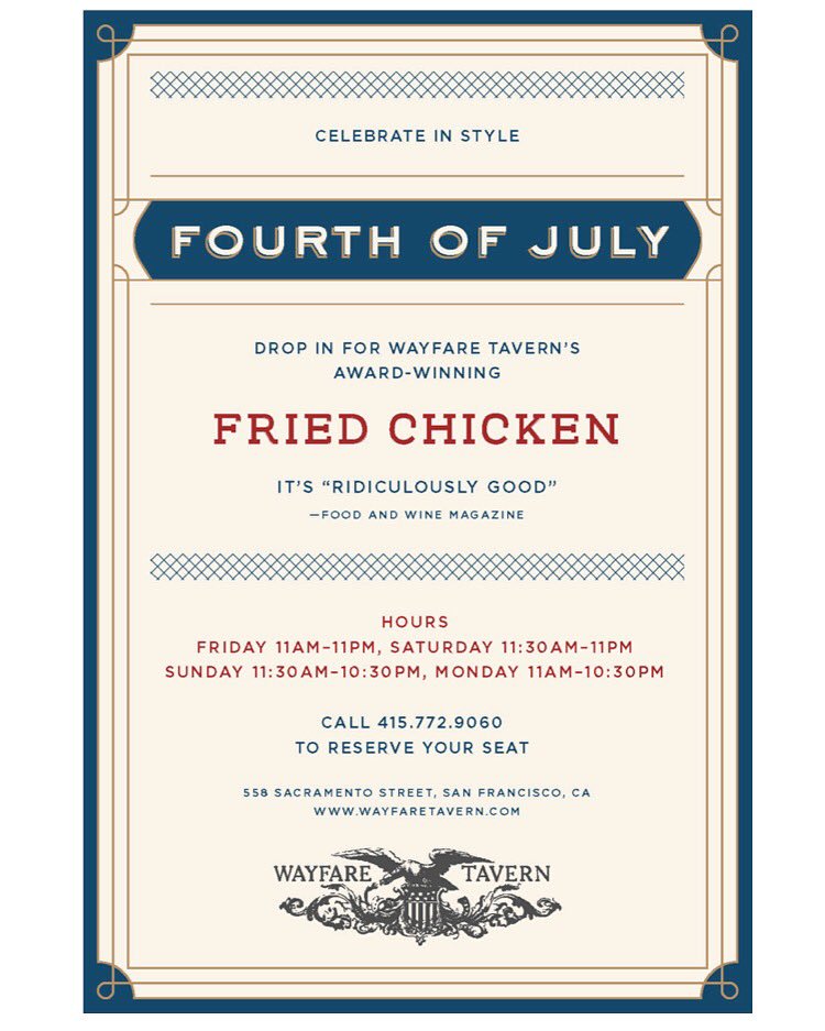 Hope to see you sometime over the July 4 weekend!