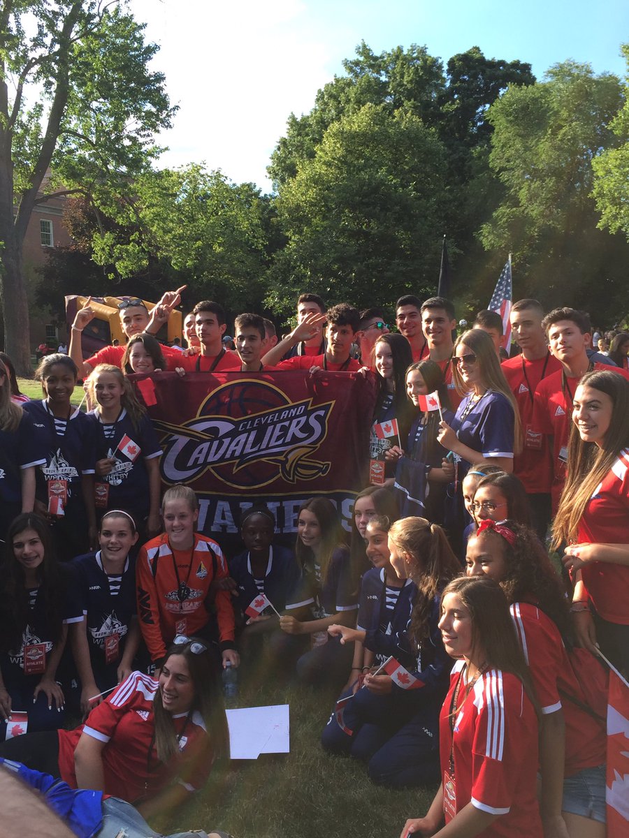 continentalcup's tweet photo. Everyone loves the @Cavs, even our hoops teams from Greece! #CCup2016 #OneForTheLand https://t.co/4Ku65ELKGt