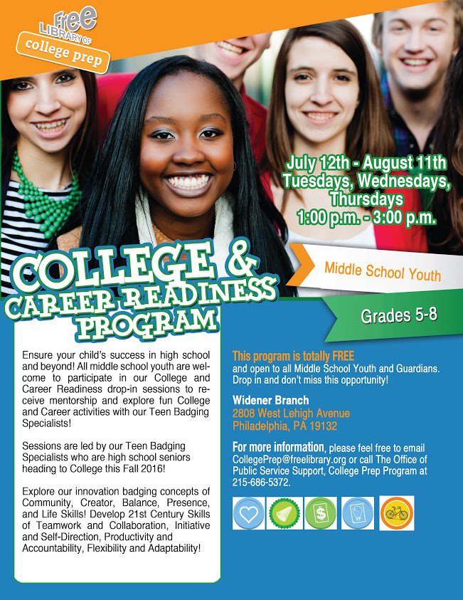 FLPcollegePrep's tweet photo. Do you Live near 28th and West Lehigh Avenue ?!?
 Join US for  FREE Teen Mentoring Services July 12th - August 11th https://t.co/rfRSDAcsCd