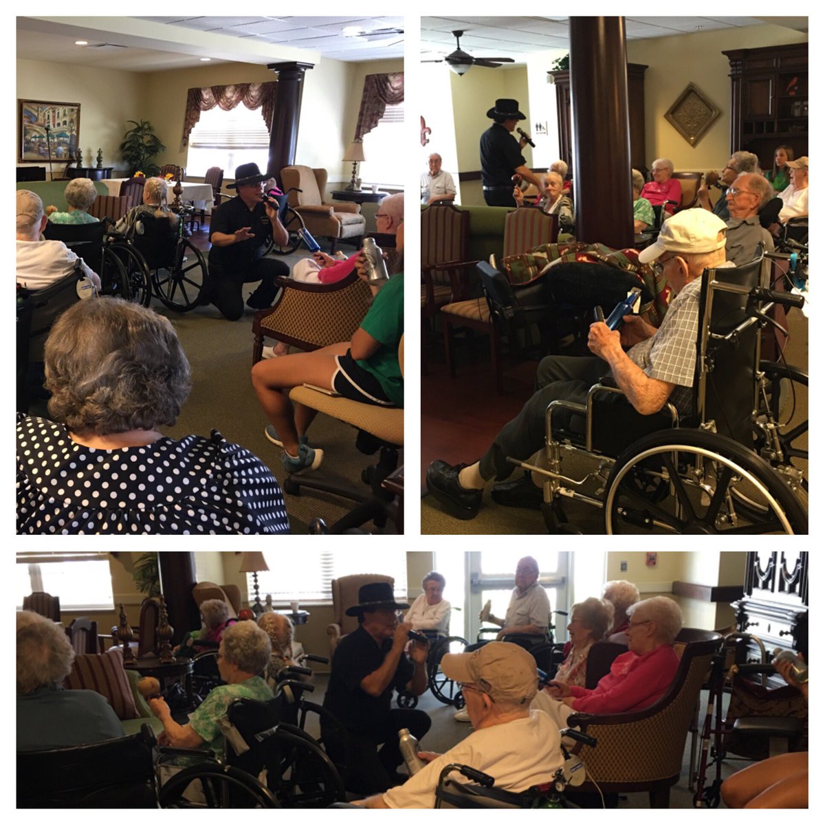 WillowsWillard's tweet photo. Shaking it this afternoon to the beat of the music! #TrilogyFun #trilogyliving #music #instruments #shakeit https://t.co/kTRbtKzIns