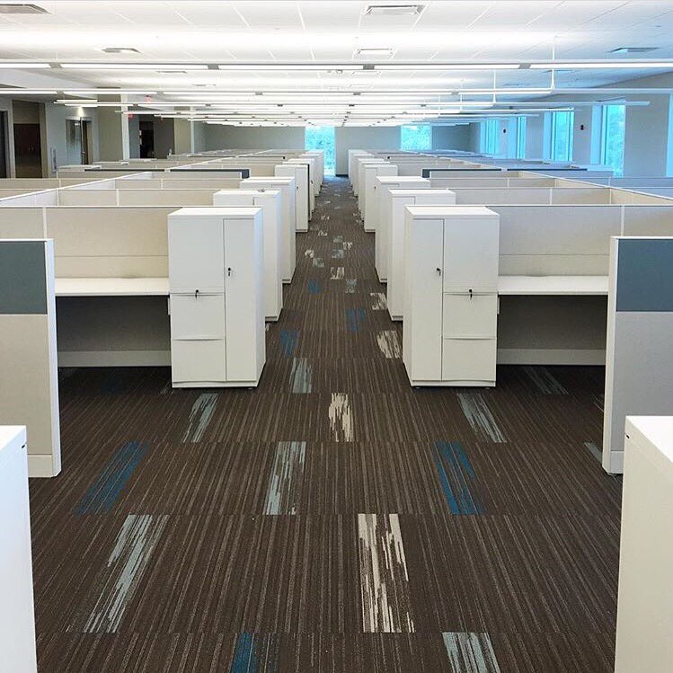 Here is a seamless look of #Teknion workstations at #BayCareHealthSystems. #OfficeInteriors #CIGroup #Tampa
