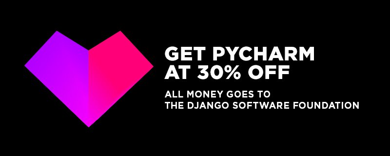 djangoproject's tweet image. Want to support Django? Buy @Pycharm for 30% off with all proceeds going to the DSF! Details jb.gg/i-donate-to-dj…