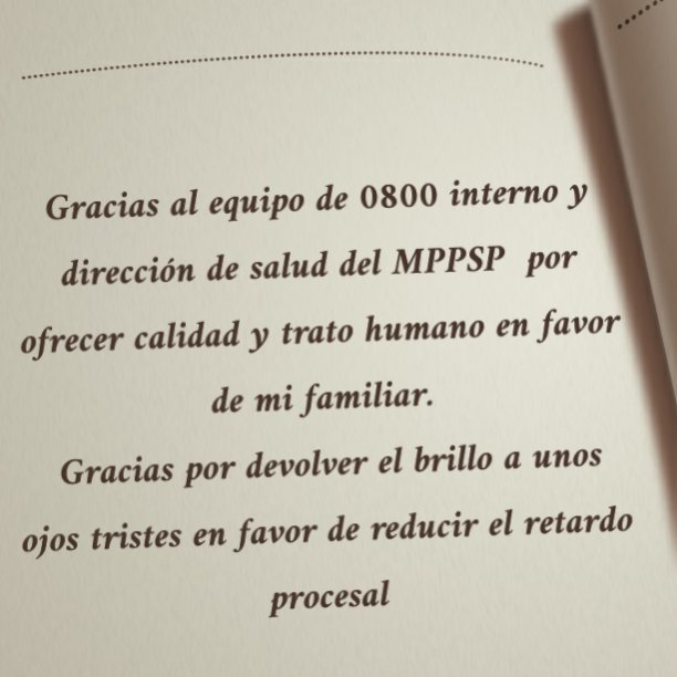 <a href="/ler1972/">LIANA</a> <a href="/MPPSPSALUD/">MPPSPSALUD</a> <a href="/mirelct/">Mirelys Contreras</a> <a href="/irisvarela/">maria iris varela</a> <a href="/mspenitenciario/">MPPSP</a>  Gracias a su apoyo uno puede ver luz al final del tunel