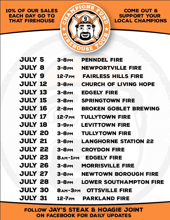 JaysJoint215's tweet photo. @levittownnow @CourierTimes @FOX29philly @CBSPhilly @phillydotcom @PhillyInquirer #jaysfirehousetour #community https://t.co/qSZFDZUQ6i