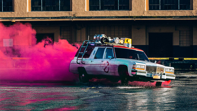 PacelliCreative's tweet photo. Ride like a #Ghostbuster: check! See how #Sony &amp; #Lyft are pairing up in select cities! https://t.co/gt6KZrQloD https://t.co/mSVlvytc23