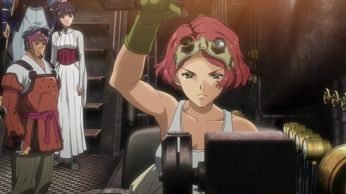 Leona Heidern 侑那さんの筋肉美 Yukina Has Nice Biceps Anime Kabaneri 甲鉄城のカバネリ