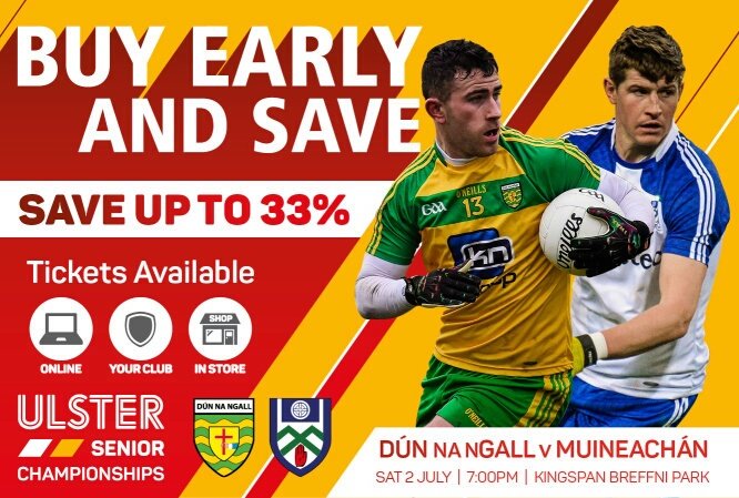 RT this post &amp; follow us for a chance to WIN TWO TICKETS to the Donegal v Monaghan SF replay. Deadline 12pm tomo.