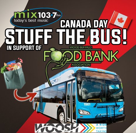 feedymm's tweet photo. Join us in celebrating Canada Day &amp; help us Stuff the Bus! Volunteer or bring your donation to the parade! #ymm https://t.co/P9tT23Ncy7