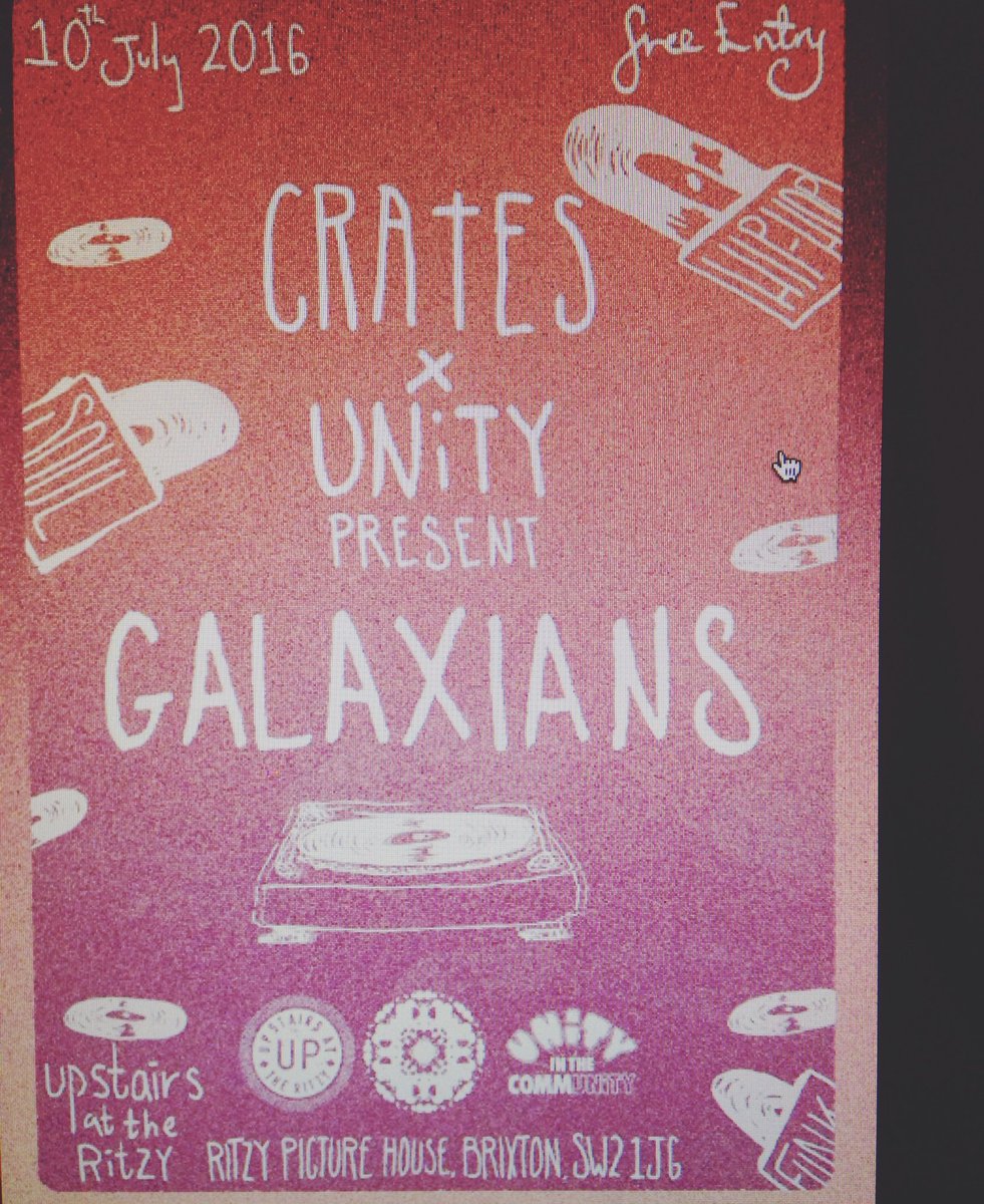 jeffreydolenz's tweet photo. Next week Galaxians are coming @crateslondon @hashtagunity https://t.co/KwIGBCq0lI