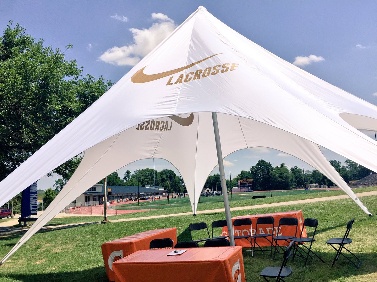 LaxRising's tweet photo. About to dig in for Jake Reed's Nike Blue Chip Camp for 2020s. Warm day at @UMBCAthletics. https://t.co/TgoXDeQSFT